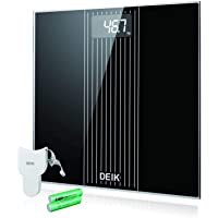 Los mejores  - Deik Báscula Baño- Báscula Electrónica de Alta Precisión con Plataforma Transparente y Pantalla LCD Retroiluminada- 180…
